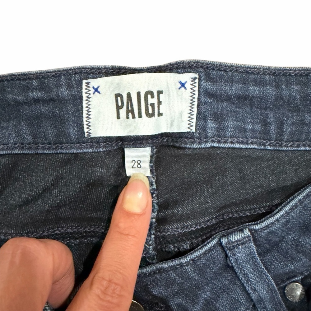 PAIGE Women’s Skinny Jeans Size 28 Dark Wash Mid Rise Stretch Denim Ankle - Picture 5 of 5